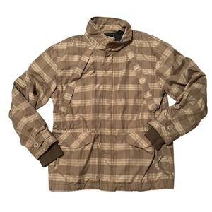 Billabong Plaid Jacket Water Resistant‎ Zip Front Collared Men Size XL